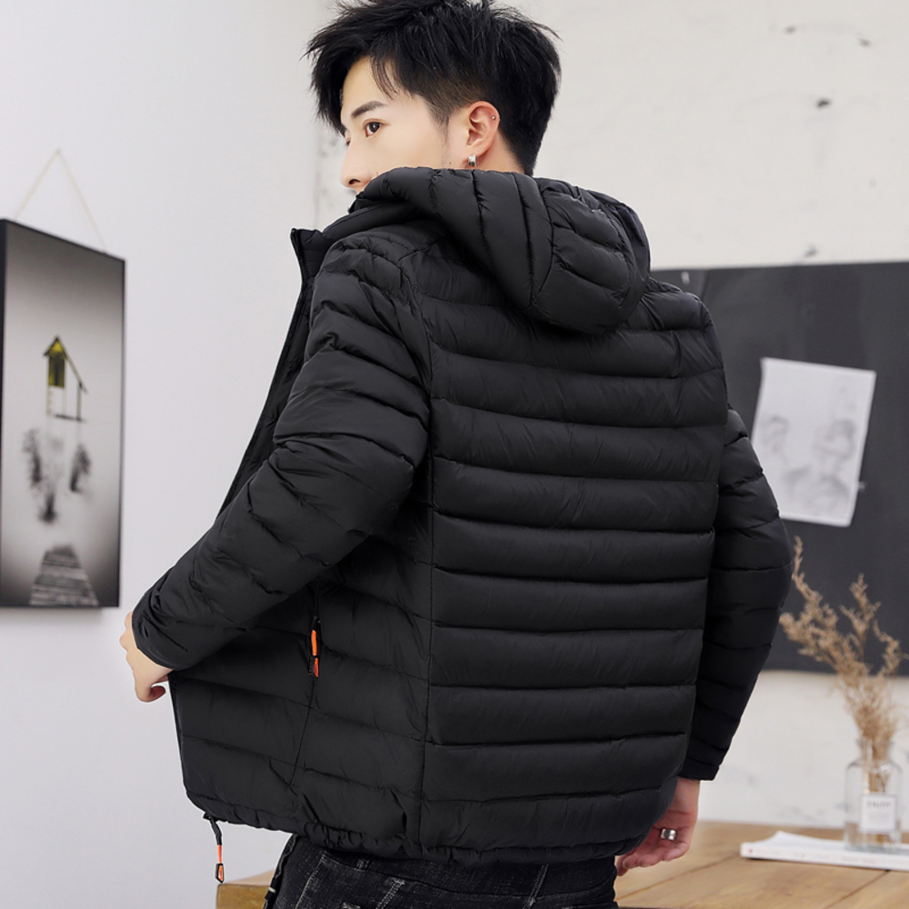 Winter 2020 hot-selling new men's mid-length Slim hooded down padded jacket handsome thick cotton, Black
Winter 2020 hot-selling new men's mid-length Slim hooded down padded jacket handsome thick cotton, Black