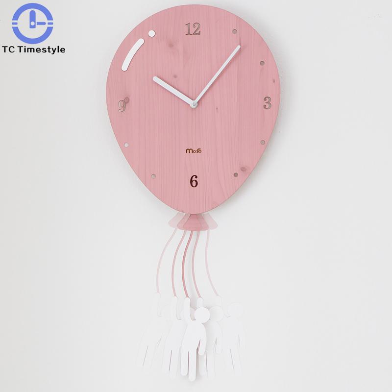 Promotion Swing Balloon Wall Clock Living Room Mute Bedroom Children Cartoon Creative Clock European Style Quartz Watch
Promotion Swing Balloon Wall Clock Living Room Mute Bedroom Children Cartoon Creative Clock European Style Quartz Watch