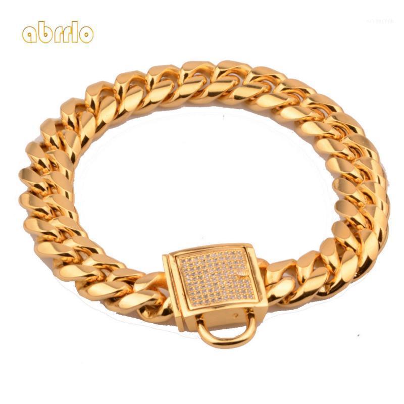 Abrrlo 14mm Pet Collar Stainless Steel Metal Dog Collar Gold Plated Curb Cuban Chain Dog Training Walking Necklace For Dogs11
Abrrlo 14mm Pet Collar Stainless Steel Metal Dog Collar Gold Plated Curb Cuban Chain Dog Training Walking Necklace For Dogs11