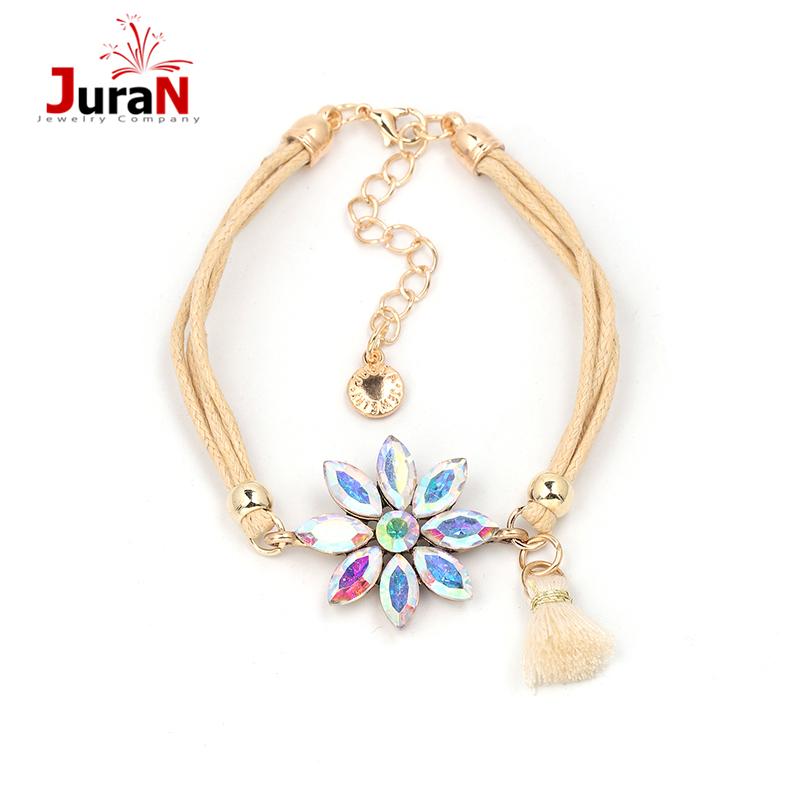 JURAN Bracelets & Bangles For Woman Crystal Flower Multicolor Tassel Bohemian Adjustment Crystal Bracelets Wholesale, Golden;silver
JURAN Bracelets & Bangles For Woman Crystal Flower Multicolor Tassel Bohemian Adjustment Crystal Bracelets Wholesale, Golden;silver