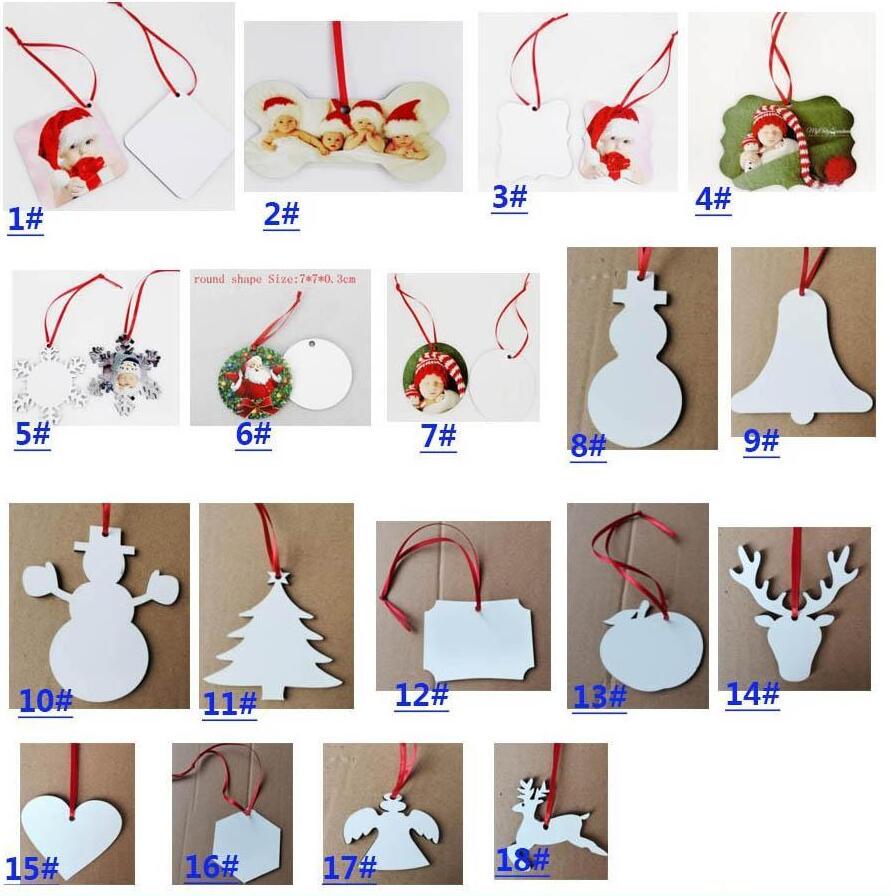 18 Styles Sublimation Mdf Christmas Ornaments Decorations Round Square Shape Decorations Hot Transfer Printing Blank Consumable FY4266
18 Styles Sublimation Mdf Christmas Ornaments Decorations Round Square Shape Decorations Hot Transfer Printing Blank Consumable FY4266