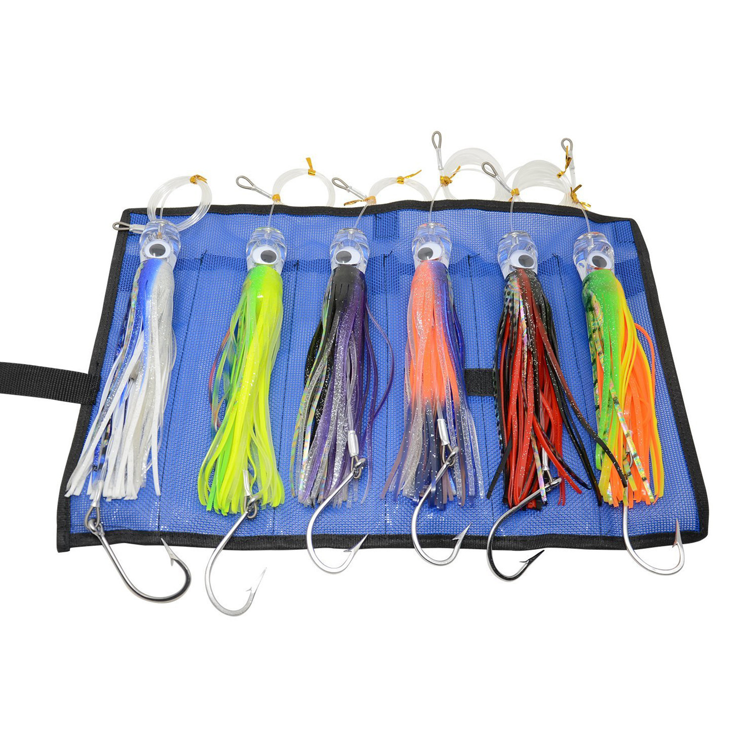 6 pcs 9 Inch Saltwater Fishing Lures Trolling Lures for Tuna Marlin Dolphin Mahi Wahoo and Durado, Included Big Game Fishing Y200829
6 pcs 9 Inch Saltwater Fishing Lures Trolling Lures for Tuna Marlin Dolphin Mahi Wahoo and Durado, Included Big Game Fishing Y200829