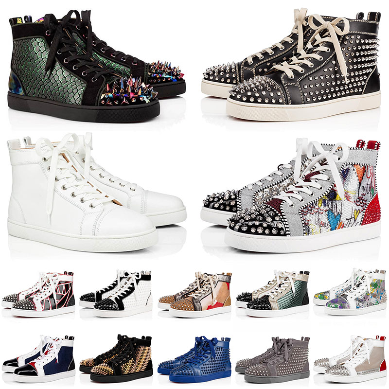 luxurys new loafrers casual sneakers shoes red bottoms big size 13 for mens womens platform designer studded spikes red bottom sport 35-47, Black
luxurys new loafrers casual sneakers shoes red bottoms big size 13 for mens womens platform designer studded spikes red bottom sport 35-47, Black