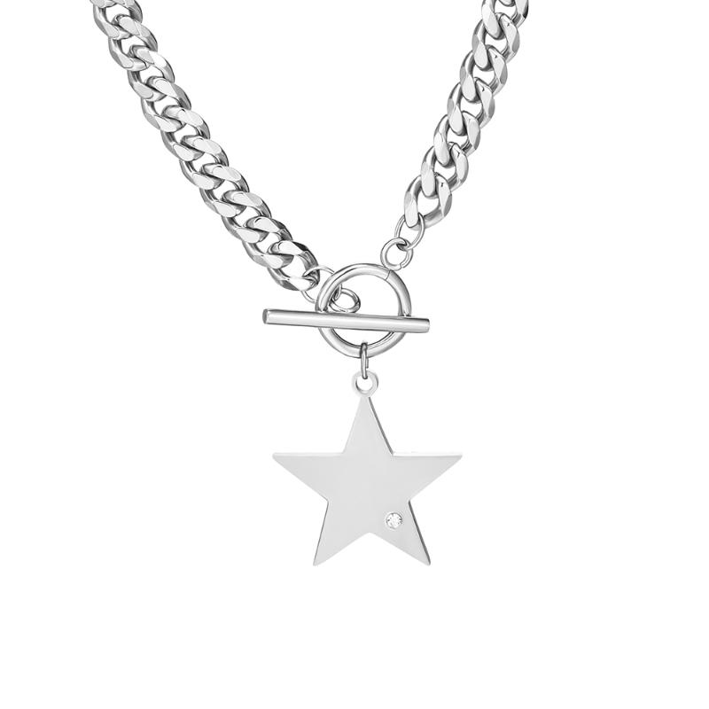Elegant Stainless Steel Star Link Chain Necklace for Women mujer Golden Fashion Choker Necklace Jewelry Gift 2020
Elegant Stainless Steel Star Link Chain Necklace for Women mujer Golden Fashion Choker Necklace Jewelry Gift 2020