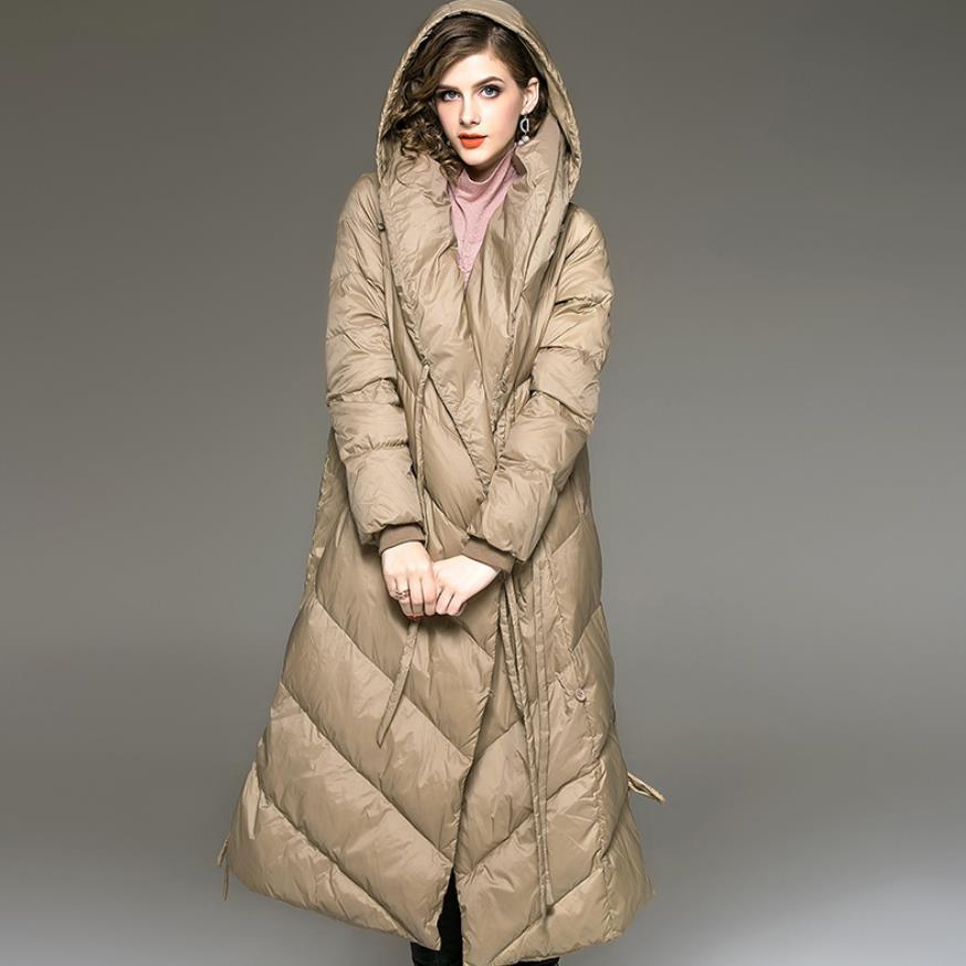 Winter High Quality of fashion X-long thick hot duck jacket women's coats keep warm in with hood down F302 coat, Black.
Winter High Quality of fashion X-long thick hot duck jacket women's coats keep warm in with hood down F302 coat, Black.