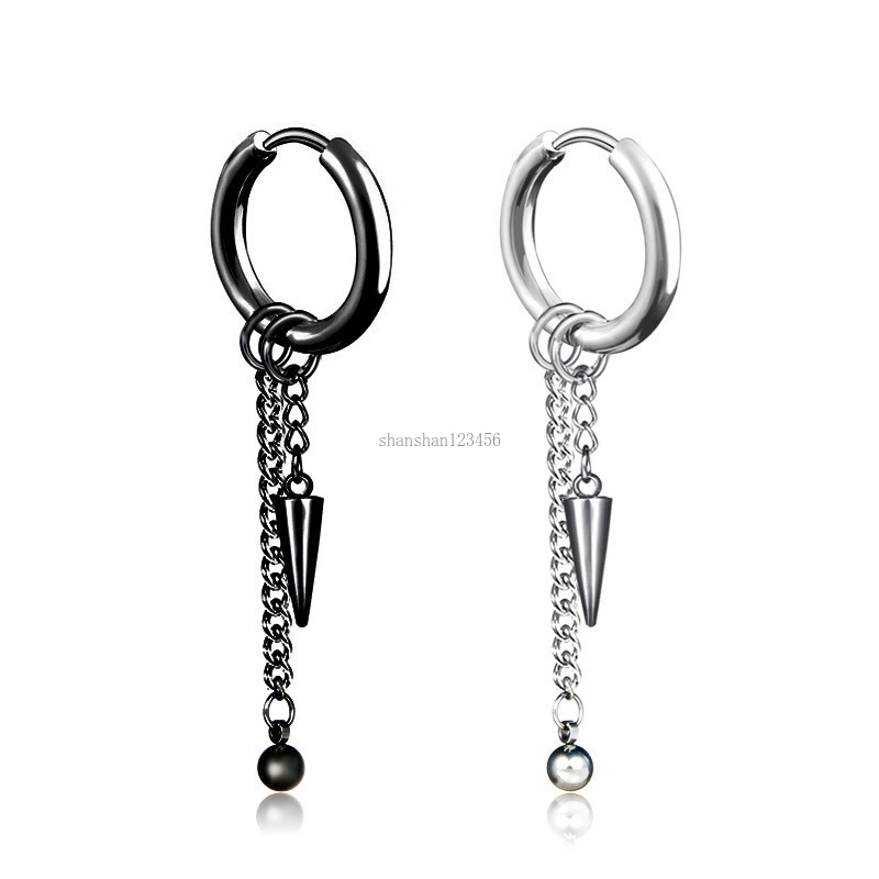 Hip Hop black cone chain tassel hoop earrings Stainless steel clip on earrings ear cuff for women men fashion jewelry will and sandy new
Hip Hop black cone chain tassel hoop earrings Stainless steel clip on earrings ear cuff for women men fashion jewelry will and sandy new