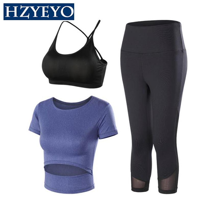 Yoga Set Gym Clothing Short Sleeve Shirts + Cropped Leggings Workout Sport Suit Women Fitness Set Active Wear,YJ-012, Blue shirt
Yoga Set Gym Clothing Short Sleeve Shirts + Cropped Leggings Workout Sport Suit Women Fitness Set Active Wear,YJ-012, Blue shirt