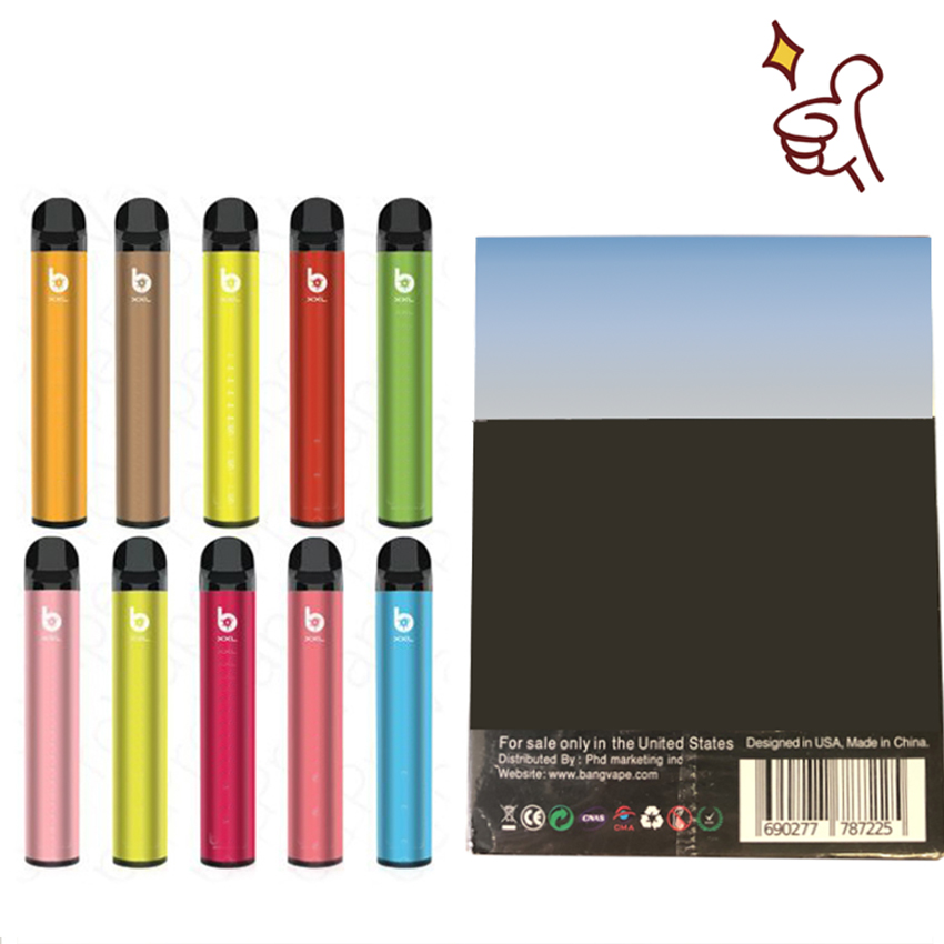 Battery In Capacity Bang XXL Pen 800mAh Stock Disposable Kit 6ml Large Device Vape Cartridge Pod Starter Shipping Fast Lchkj
Battery In Capacity Bang XXL Pen 800mAh Stock Disposable Kit 6ml Large Device Vape Cartridge Pod Starter Shipping Fast Lchkj