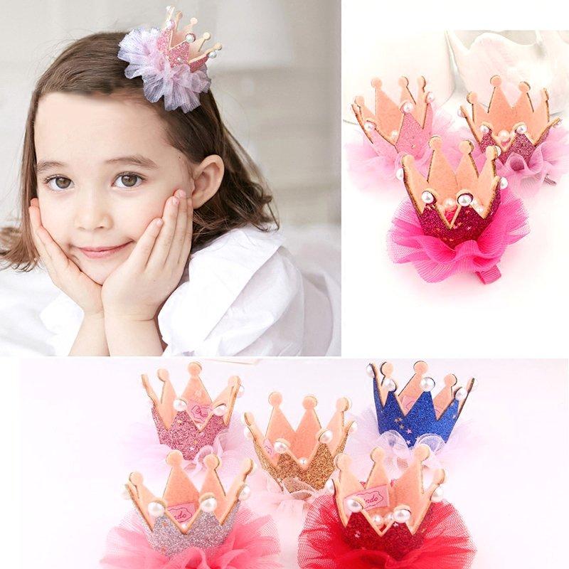 Korea Fashion Children Tire Crown Hairpin Baby Girls Barrette Headdress Flower Net Yarn Hair clip Hair Accessories, Gold crown
Korea Fashion Children Tire Crown Hairpin Baby Girls Barrette Headdress Flower Net Yarn Hair clip Hair Accessories, Gold crown