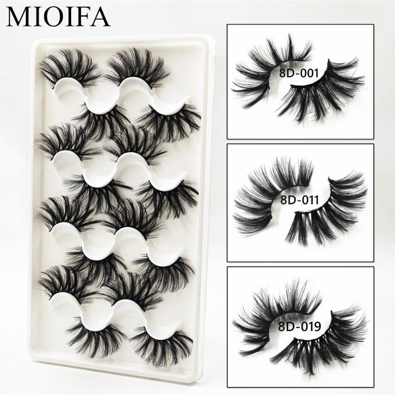 MIOFIA 8 pairs 25mm cruelty-free false eyelashes 3D dramatic fluffy lashes dense and gorgeous mink eyelashes extensions
MIOFIA 8 pairs 25mm cruelty-free false eyelashes 3D dramatic fluffy lashes dense and gorgeous mink eyelashes extensions