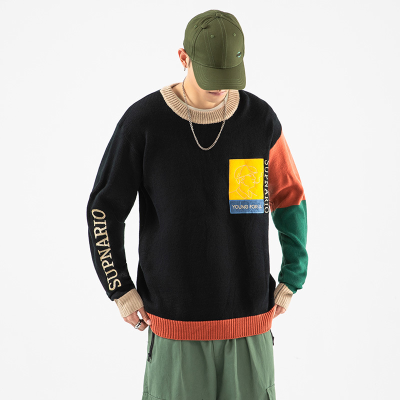 2021 New Fashion O-neck Sweater Men's Hip Hop Streetwear Pull Oversized M-5xl Long Sleeves Pullover for Autumn Spring Winter C7l2, Z0104 3
2021 New Fashion O-neck Sweater Men's Hip Hop Streetwear Pull Oversized M-5xl Long Sleeves Pullover for Autumn Spring Winter C7l2, Z0104 3