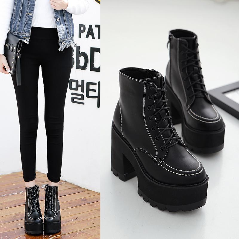 Brand Women's Shoes Winter Boots Lady Boots-Women Platform Round Toe Fashion 2020 High Heel Rock Mid-Calf Mid Calf
Brand Women's Shoes Winter Boots Lady Boots-Women Platform Round Toe Fashion 2020 High Heel Rock Mid-Calf Mid Calf