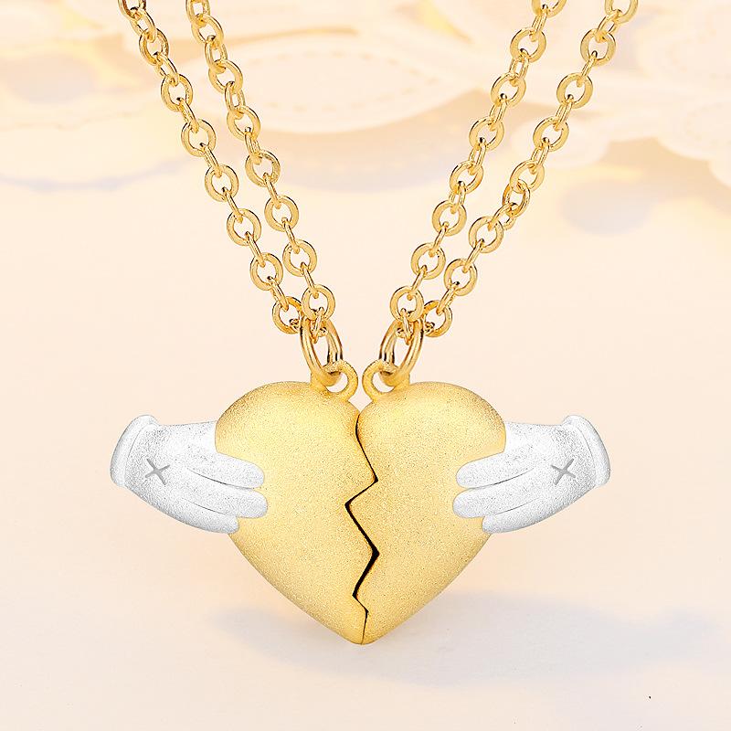 Solid Broken Heart Lced Out Necklace & Pendant Charm For Men Women Gold Color Simple Chain Hip Hop Jewelry Gift
Solid Broken Heart Lced Out Necklace & Pendant Charm For Men Women Gold Color Simple Chain Hip Hop Jewelry Gift