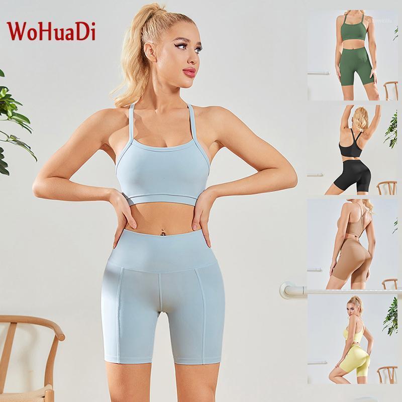 WOHUADI 2021 Sexy Women Colthing Yoga Suit Shorts Set Sportswear Gym Fitness Sport Bra Tracksuits Outdoor Running High Quality1, Black set
WOHUADI 2021 Sexy Women Colthing Yoga Suit Shorts Set Sportswear Gym Fitness Sport Bra Tracksuits Outdoor Running High Quality1, Black set