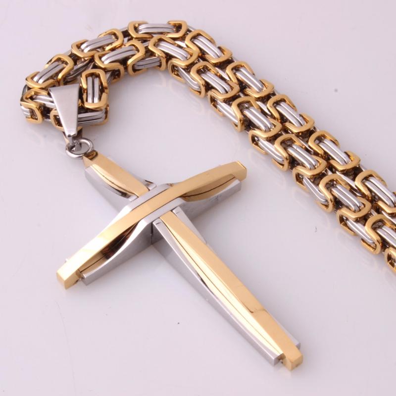 Mens Boys Cross Trendy 316L Stainless Steel Cross Pendant 5mm Byzantine Chain Necklace Men Charm Jewelry
Mens Boys Cross Trendy 316L Stainless Steel Cross Pendant 5mm Byzantine Chain Necklace Men Charm Jewelry