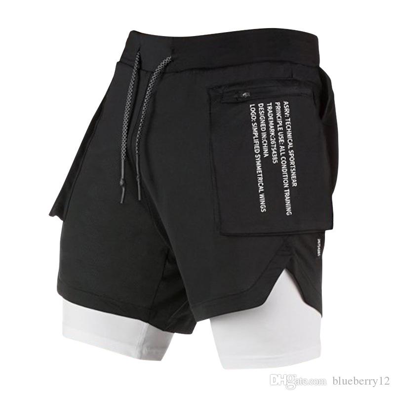 Mens Shorts Fitness Pants Stretch Fitness Gym Training Shorts Fashion New Arrival Pants Asian Size M-3XL