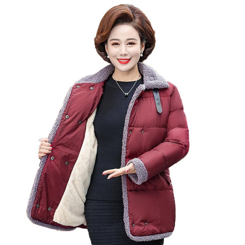 Parka Women Down Cotton Coat Short Jacket Plus Size 5XL Winter Jacket Women's Thick Double Breasted Lamb Wool Overcoat, Red
Parka Women Down Cotton Coat Short Jacket Plus Size 5XL Winter Jacket Women's Thick Double Breasted Lamb Wool Overcoat, Red