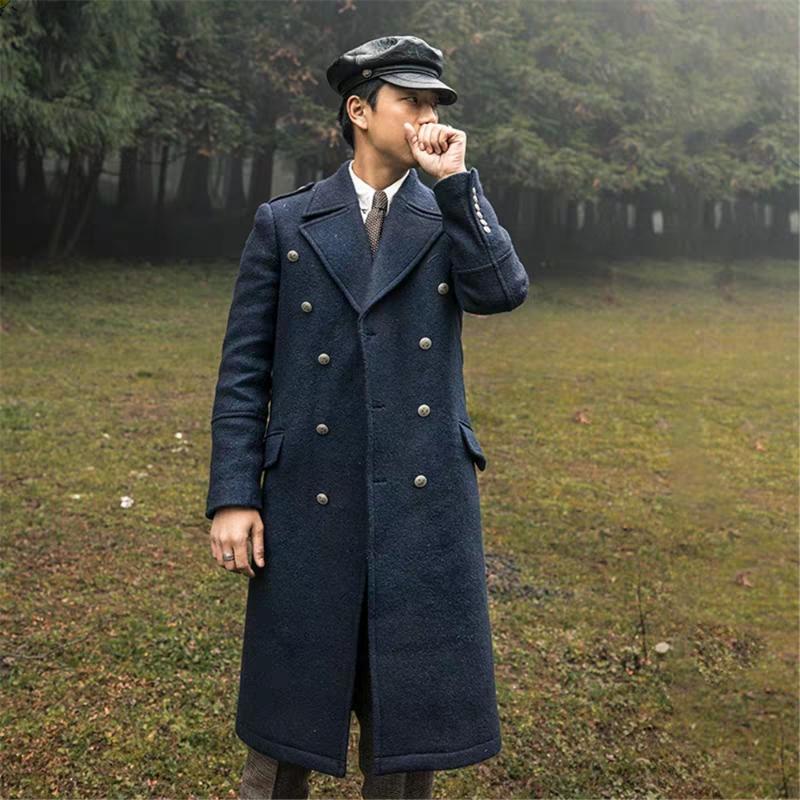 Winter Warm Men's Velet Coat Solid V-Neck Japan Style Double-Breasted Jacket Fashion Business Casual Overcoat, Black
Winter Warm Men's Velet Coat Solid V-Neck Japan Style Double-Breasted Jacket Fashion Business Casual Overcoat, Black