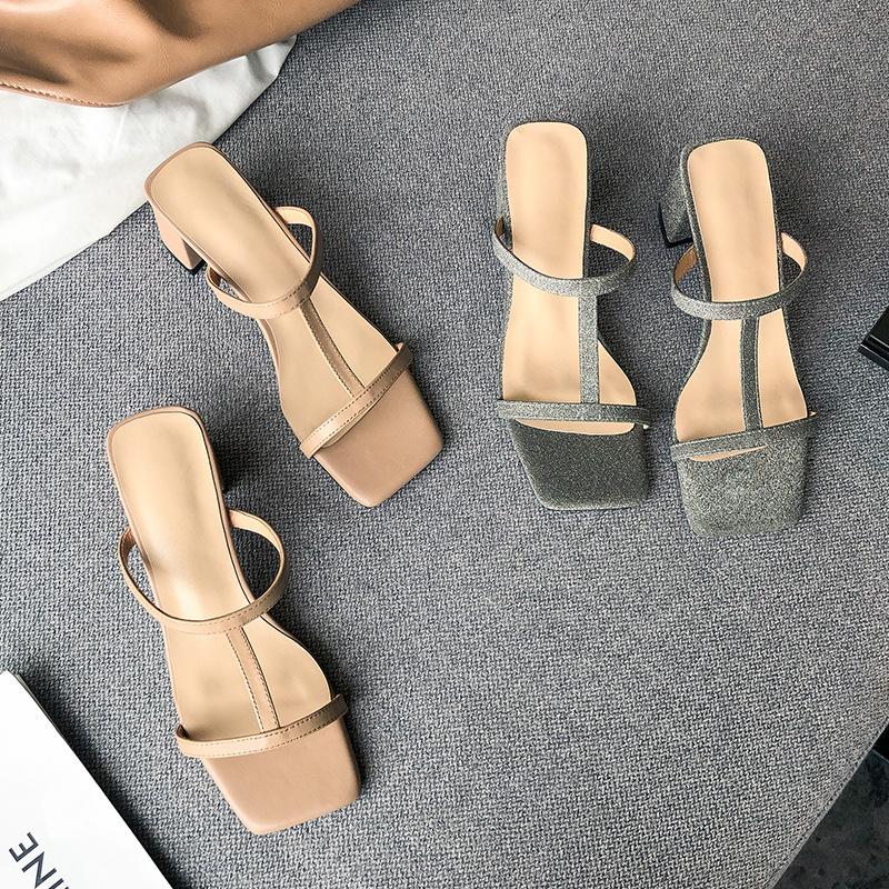 Summer New Style Shoes for Women Simplicity Fashion Sexy T-belt Open Toe Sandals Square Toe Sandals External Wear Thick Heel, Silver
Summer New Style Shoes for Women Simplicity Fashion Sexy T-belt Open Toe Sandals Square Toe Sandals External Wear Thick Heel, Silver