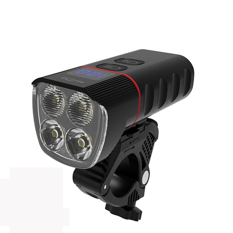 Bike Bicycle Light USB LED Rechargeable Light Rainproof 6400mAH MTB Lamp Headlight Power Bank LCD Screen Bicycle Ligh
Bike Bicycle Light USB LED Rechargeable Light Rainproof 6400mAH MTB Lamp Headlight Power Bank LCD Screen Bicycle Ligh