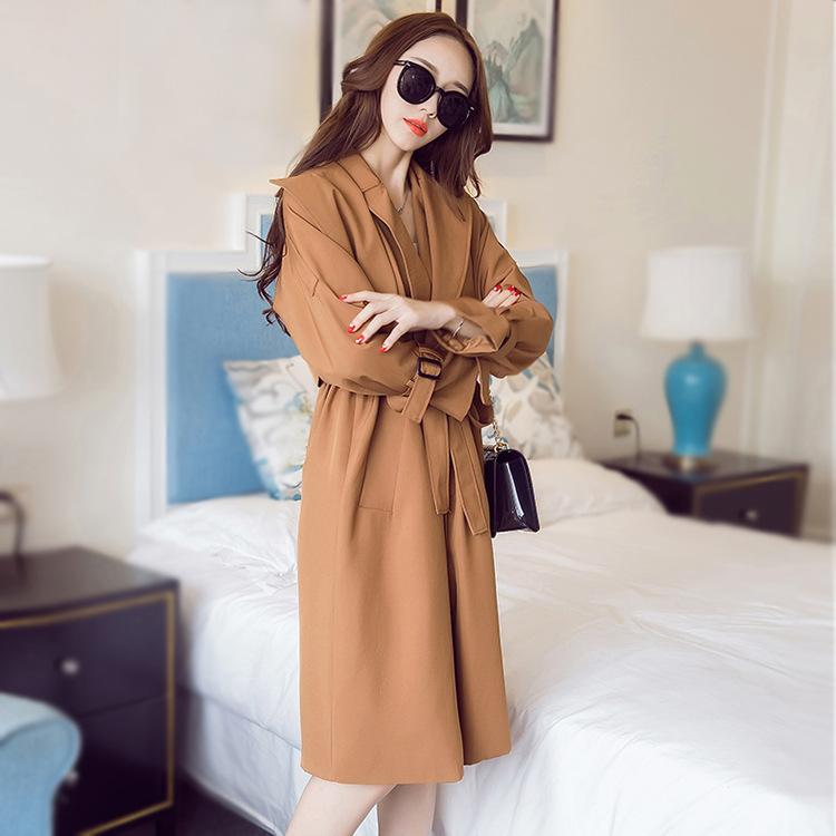 Women' long lady with cultivate one' morality in the new 2020 fashion trench coat two-piece coat, Black
Women' long lady with cultivate one' morality in the new 2020 fashion trench coat two-piece coat, Black
