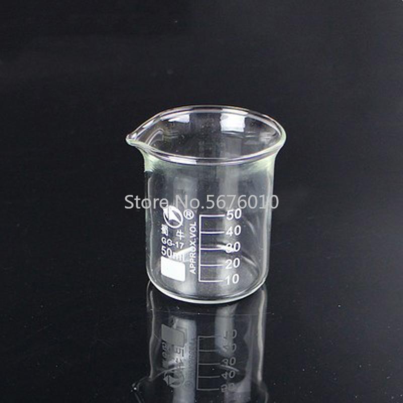 1 Lot Lab 25ml To 2000ml Low Form Beaker Chemistry Laboratory Glass Transparent Beaker Flask Thickened with Spout1