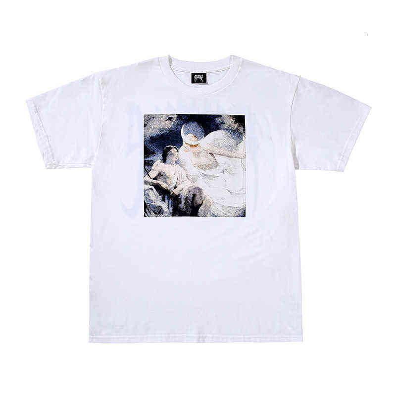 Revenge Summer Hip Hop Alphabet Portrait Short Sleeve Men's and Women's Half T-shirt
