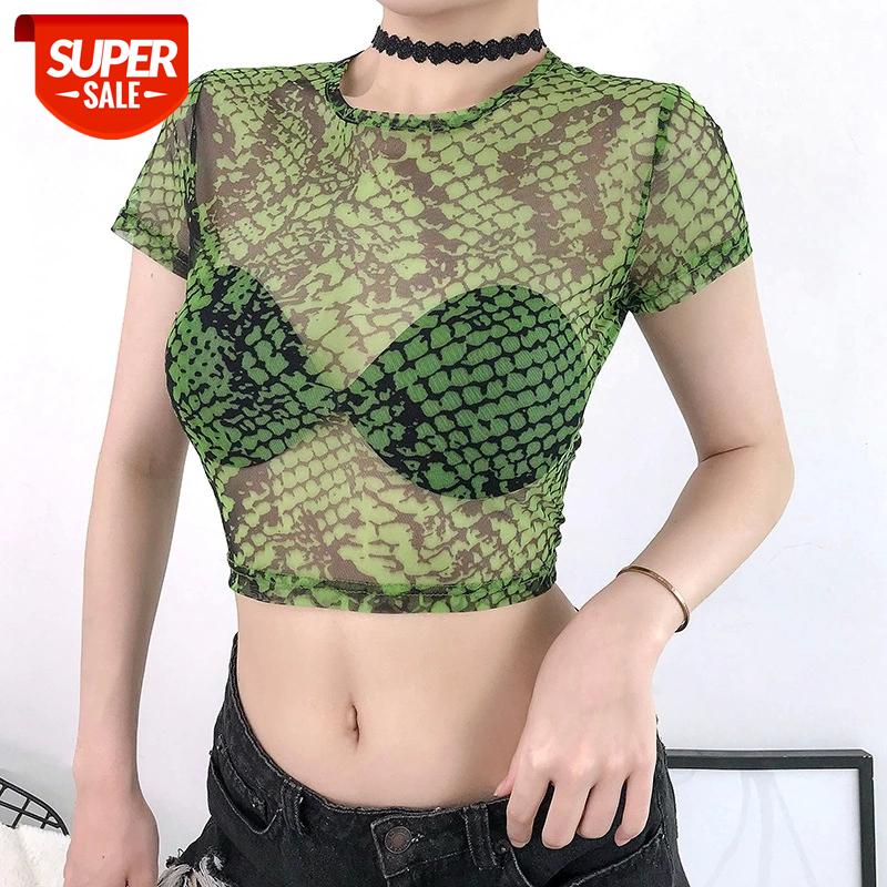 NORMOV Fashion Women Tops Summer O Neck Exposed Belly Mesh Hollow Out Snake Print Polyester T Shirt Sexy Club Short Tops #if4L, White
NORMOV Fashion Women Tops Summer O Neck Exposed Belly Mesh Hollow Out Snake Print Polyester T Shirt Sexy Club Short Tops #if4L, White
