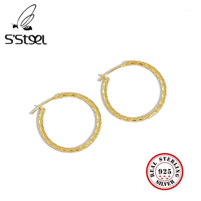 S'STEEL Korean Hoop Earring 925 Sterling Silver Hoops Earrings For Women Gold Minimalist Geometric Circle Earings Fine Jewelry1
S'STEEL Korean Hoop Earring 925 Sterling Silver Hoops Earrings For Women Gold Minimalist Geometric Circle Earings Fine Jewelry1