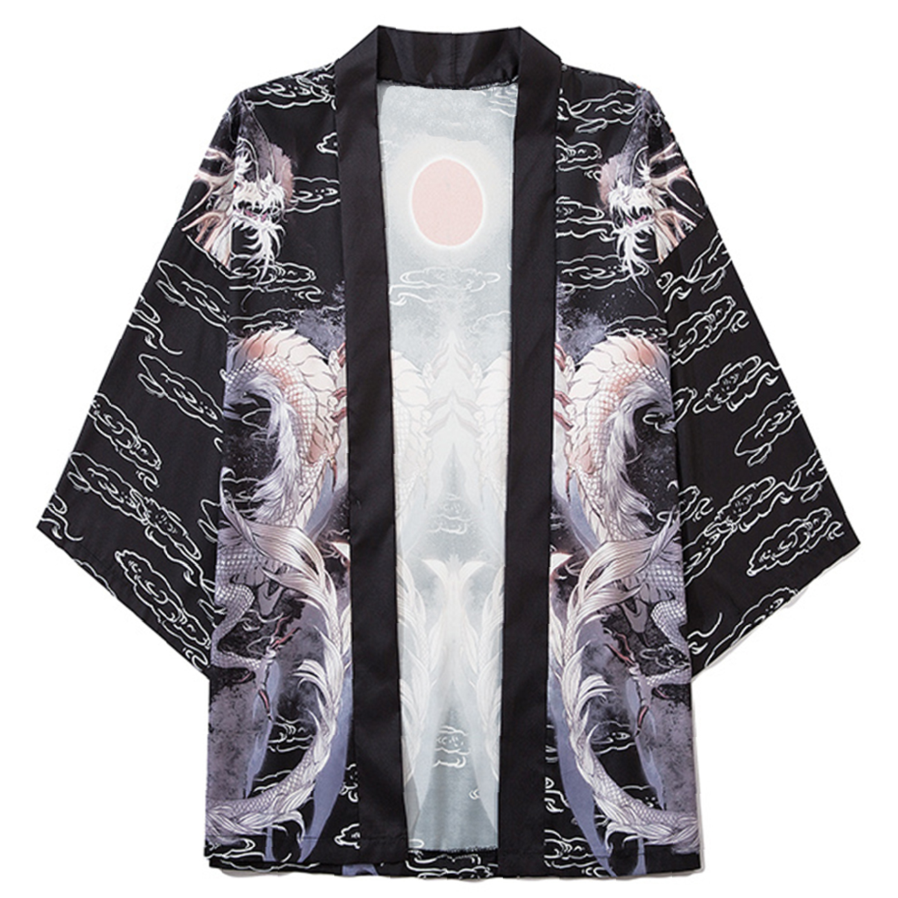 2021 New Aelfric Eden Harajuku Japanese Jacket Men Summer Double Dragons Loose Shirt Japan Streetwear Front Open Coat Kimono Pvh0, Black
2021 New Aelfric Eden Harajuku Japanese Jacket Men Summer Double Dragons Loose Shirt Japan Streetwear Front Open Coat Kimono Pvh0, Black