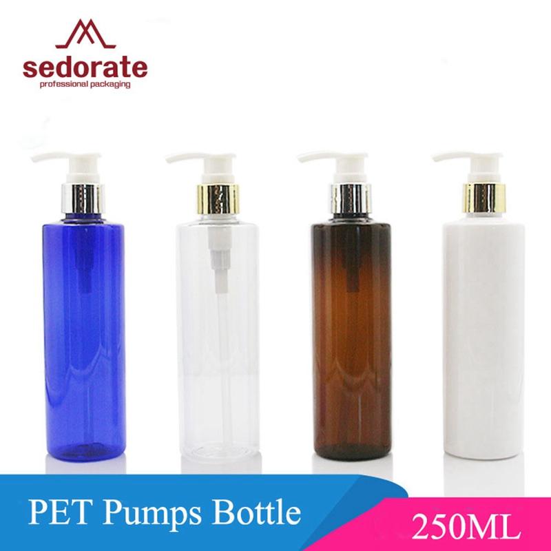 Sedorate 10 pcs/Lot Pet Refillable Bottle For Liquid Makeup 250ML Plastic Pump Bottle For Lotion Shampoo Containers JX072-1
Sedorate 10 pcs/Lot Pet Refillable Bottle For Liquid Makeup 250ML Plastic Pump Bottle For Lotion Shampoo Containers JX072-1