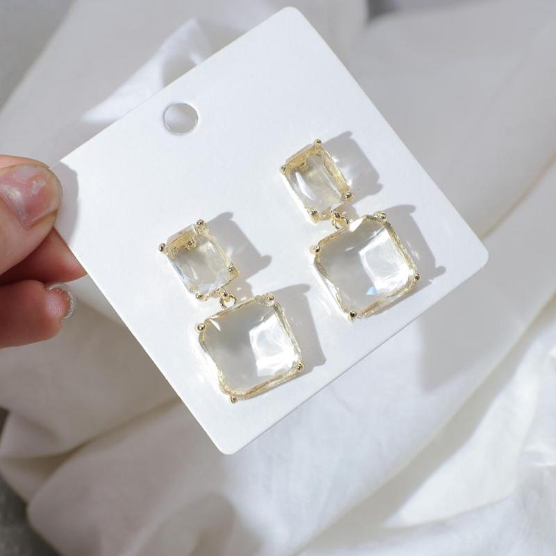 AENSOA Korean Earrings Glass Geometric Transparent Square Clear Crystal Wedding Earrings for Women Accessories Fashion Jewelry
AENSOA Korean Earrings Glass Geometric Transparent Square Clear Crystal Wedding Earrings for Women Accessories Fashion Jewelry