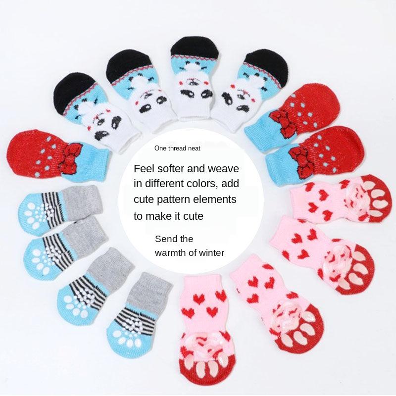 Pet socks cat socks puppy pet supplies shoes and cute shoes fashion perros, Blue and white