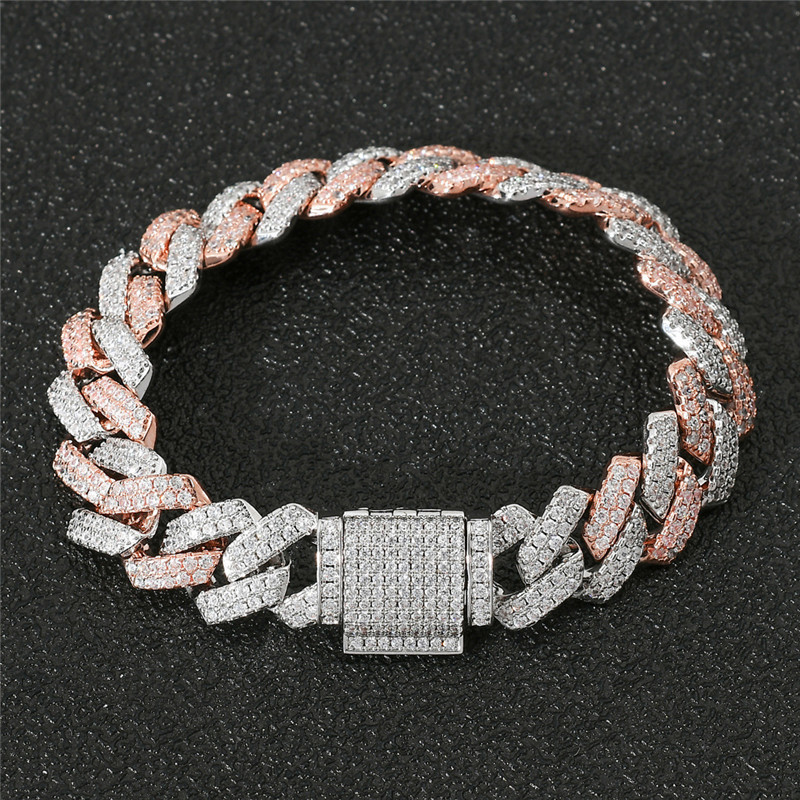 New Design 14mm 7/8inch Mens Hip Hop Double Gold Colors Bling CZ Diamond Bracelets Jewelry Fashion Iced Out CZ Chain Bracelet
New Design 14mm 7/8inch Mens Hip Hop Double Gold Colors Bling CZ Diamond Bracelets Jewelry Fashion Iced Out CZ Chain Bracelet