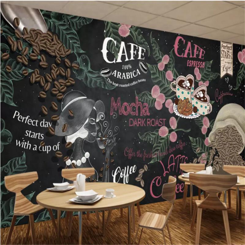 European Hand-painted Cafe Blackboard Mural Photo Wallpapers Coffee House Industrial Decor Custom Wall Paper 3D Papel De Parede, Canvas
European Hand-painted Cafe Blackboard Mural Photo Wallpapers Coffee House Industrial Decor Custom Wall Paper 3D Papel De Parede, Canvas