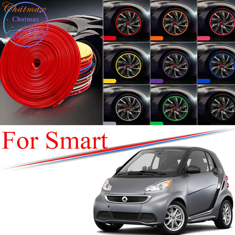 8M Multi-Colors Car Wheel Hub Rim Trim for Smart Fortwo Forfour Forjeremy Edge Protector Ring Tire Strip Guard Rubber Stickers, Color
8M Multi-Colors Car Wheel Hub Rim Trim for Smart Fortwo Forfour Forjeremy Edge Protector Ring Tire Strip Guard Rubber Stickers, Color