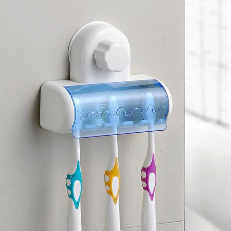 5 Racks Dust-proof Toothbrush Holder for the Bathroom Kitchen Family Holder For Toothbrushs Suction Wall Stand Hook
5 Racks Dust-proof Toothbrush Holder for the Bathroom Kitchen Family Holder For Toothbrushs Suction Wall Stand Hook