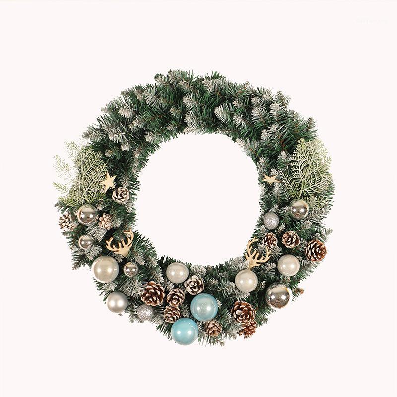 Christmas Wreath Handmade Decoration Wreath Pointed PVC Stained White Pine Cones Color Ball Hanging Christmas Ornaments Pendant1 
Christmas Wreath Handmade Decoration Wreath Pointed PVC Stained White Pine Cones Color Ball Hanging Christmas Ornaments Pendant1