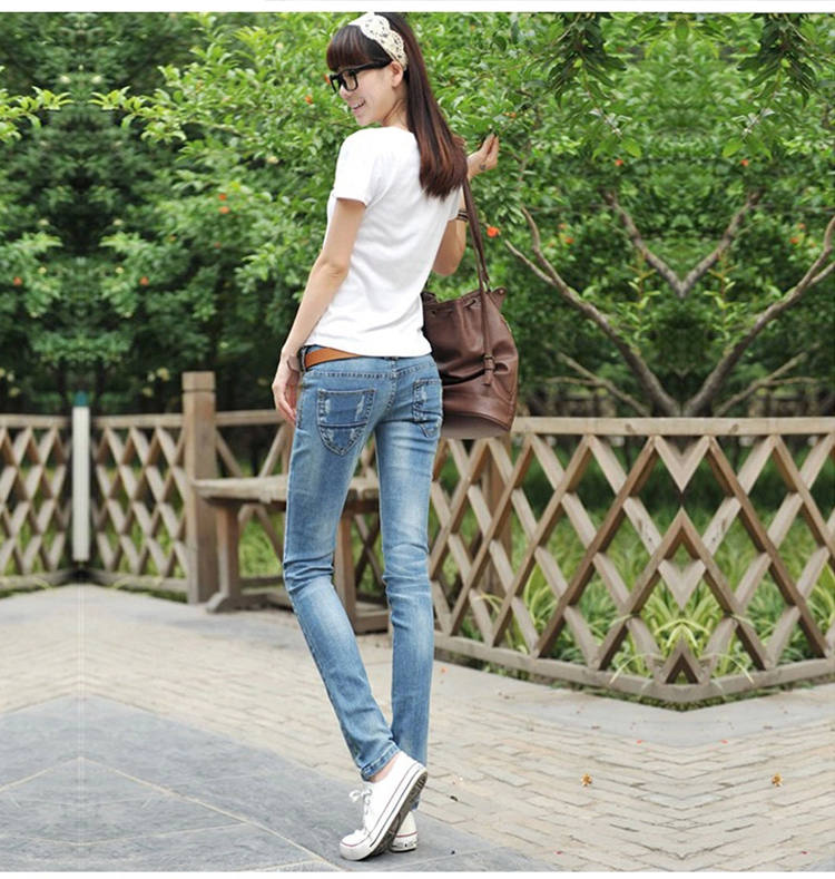 Fashion Sexy pencil pants slim fit Spring Summer jeans woman Low waist skinny trousers lady For Women Denim Jeans pants 201030