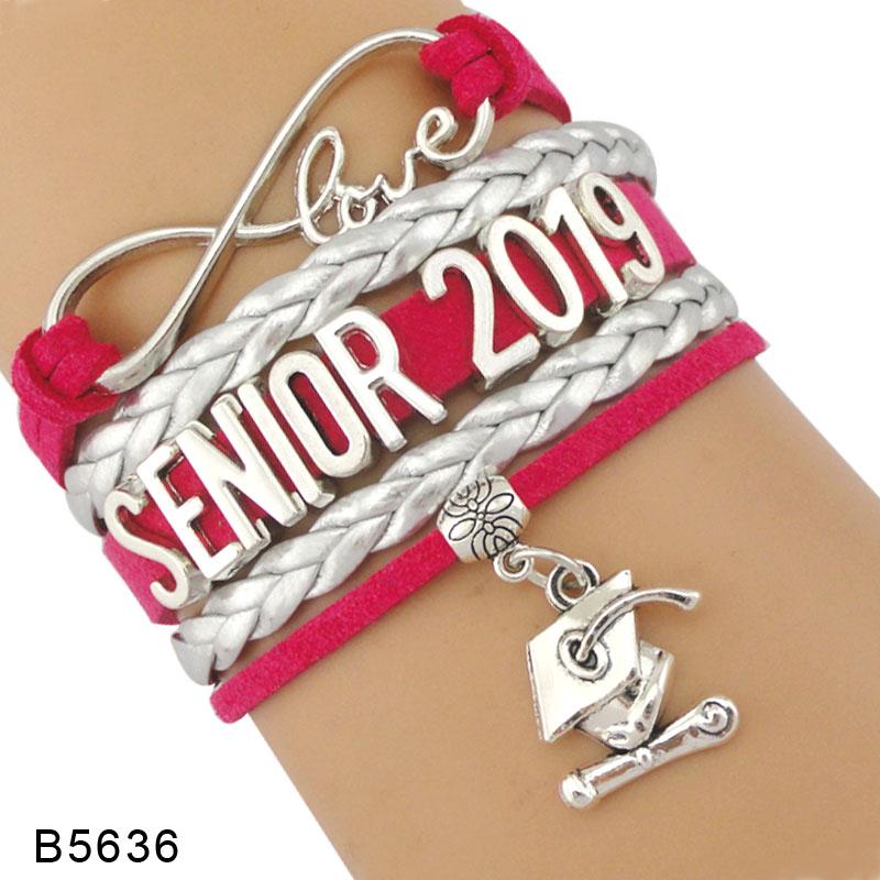 High Quality Infinity Love Senior 2020 2919 2020 Gift for Graduate Diploma Charm Black Gold Pink Jewelry Bracelets for Women
High Quality Infinity Love Senior 2020 2919 2020 Gift for Graduate Diploma Charm Black Gold Pink Jewelry Bracelets for Women