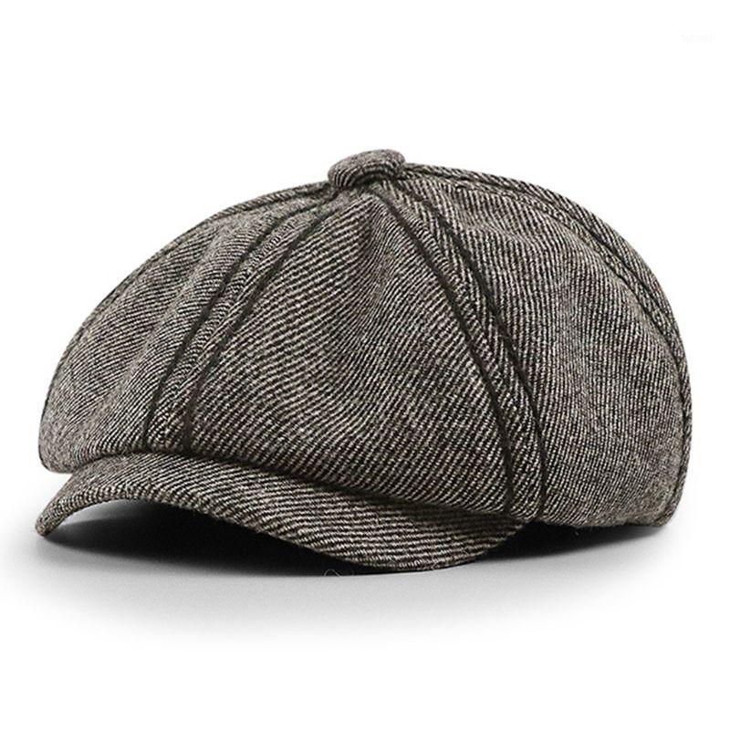 Unisex Vintage Twill Woolen Ivy Flat Cap Newsboy Striped Octagonal Beret Hat1, Dark grey
Unisex Vintage Twill Woolen Ivy Flat Cap Newsboy Striped Octagonal Beret Hat1, Dark grey