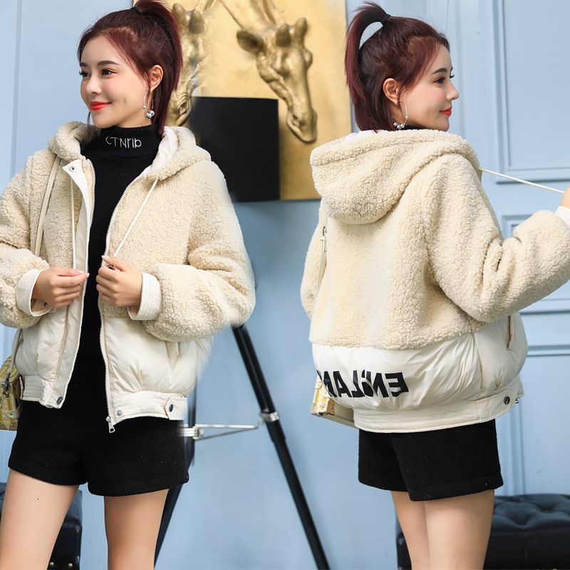 2021 Lamb Wool Coat New Female Down Cotton Jacket Short Casual Tops Ladies Winter Women Parkas Hooded Overcoat A275 3fp1, Mist blue
2021 Lamb Wool Coat New Female Down Cotton Jacket Short Casual Tops Ladies Winter Women Parkas Hooded Overcoat A275 3fp1, Mist blue