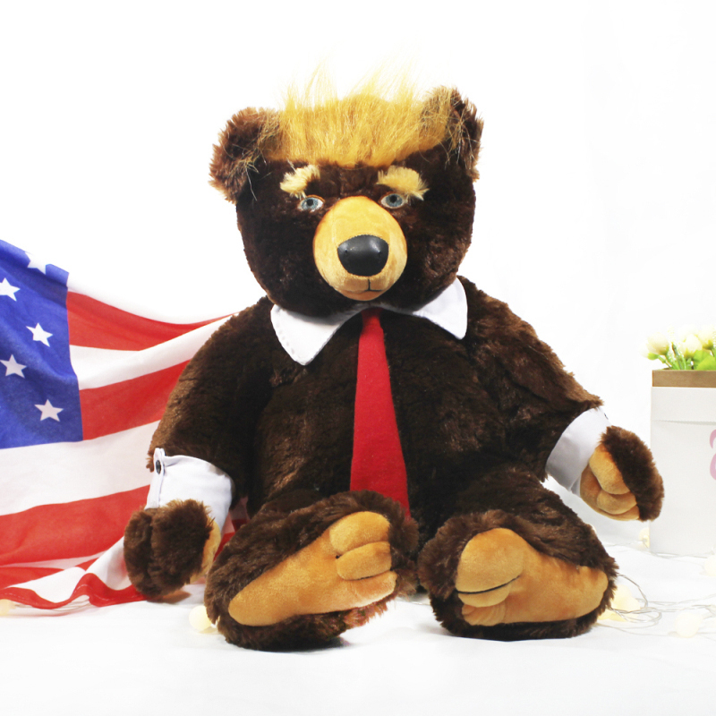 60cm Donald Trump Bear Plush Toys Cool USA President Bear With Flag Cute Animal Bear Dolls Trump Plush Stuffed Toy Kids Gifts
60cm Donald Trump Bear Plush Toys Cool USA President Bear With Flag Cute Animal Bear Dolls Trump Plush Stuffed Toy Kids Gifts