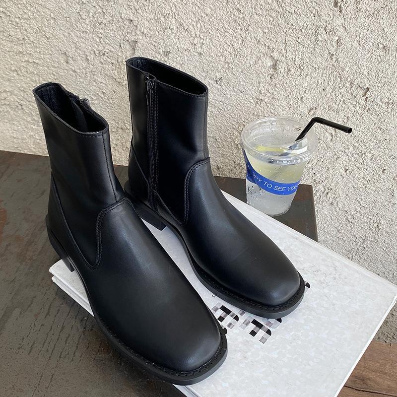Women's Mid Calf Boots Boots-Women Shoes Round Toe Luxury Designer 2020 Rubber Leather Mid-Calf Low Fashion Solid Basic1
Women's Mid Calf Boots Boots-Women Shoes Round Toe Luxury Designer 2020 Rubber Leather Mid-Calf Low Fashion Solid Basic1