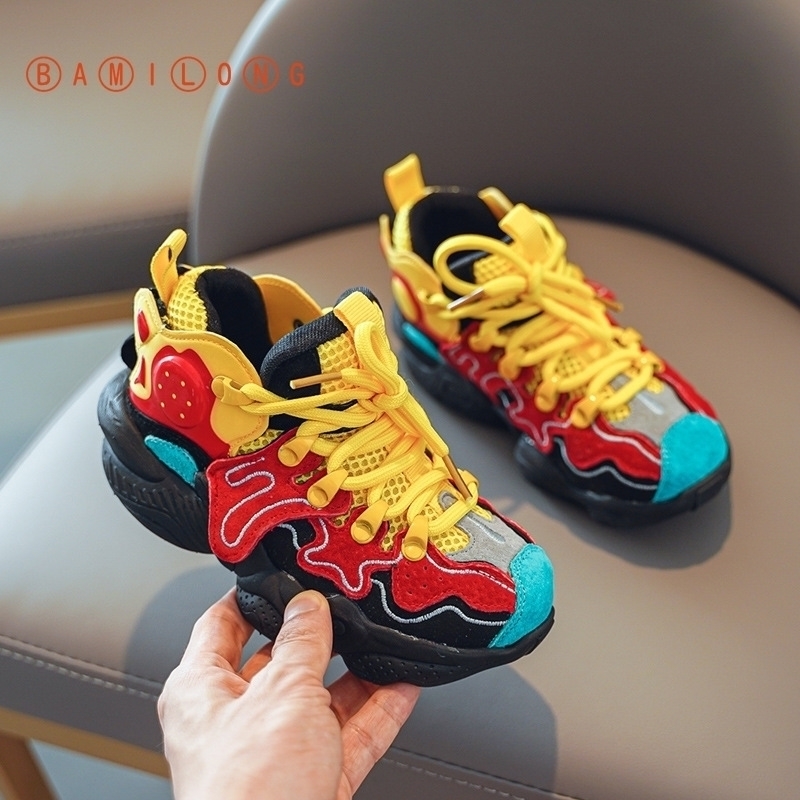 BAMILONG Autumn Boys Casual Shoes Soft Bottom Non-slip Breathable Outdoor Fashion Kids Sneakers Children Sports Shoes S305 201130, Gray
BAMILONG Autumn Boys Casual Shoes Soft Bottom Non-slip Breathable Outdoor Fashion Kids Sneakers Children Sports Shoes S305 201130, Gray
