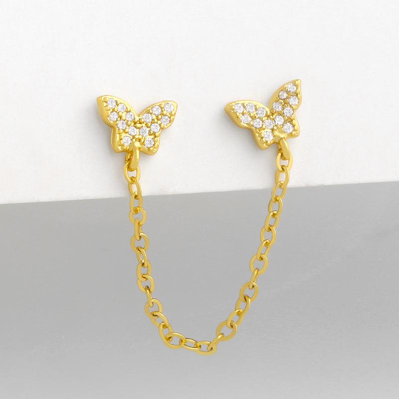 FLOLA Gold Chain Butterfly Earrings For Women Cute Crystal Tassel Chain Drop Earrings CZ Zircon Trendy Jewelry Women Gift ersv07
FLOLA Gold Chain Butterfly Earrings For Women Cute Crystal Tassel Chain Drop Earrings CZ Zircon Trendy Jewelry Women Gift ersv07