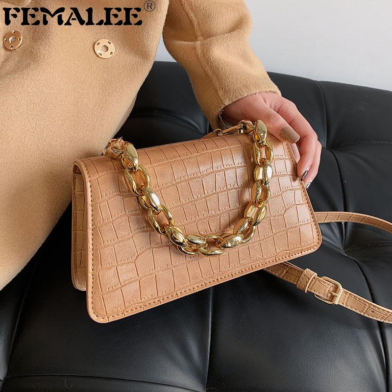 2021 New Trendy Crocodile Pattern Handbags Vintage Ladies High Sense Shoulder Bosla Alligator Chains Big Capacity Crossbody Sac, Black
2021 New Trendy Crocodile Pattern Handbags Vintage Ladies High Sense Shoulder Bosla Alligator Chains Big Capacity Crossbody Sac, Black