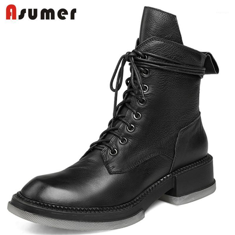 ASUMER 2021 Top Quality Motorcycle Boots Women Low Heel Fashion Shoes Lace Up Round Toe Autumn Comfortable Ankle Boots For Women1, Black
ASUMER 2021 Top Quality Motorcycle Boots Women Low Heel Fashion Shoes Lace Up Round Toe Autumn Comfortable Ankle Boots For Women1, Black