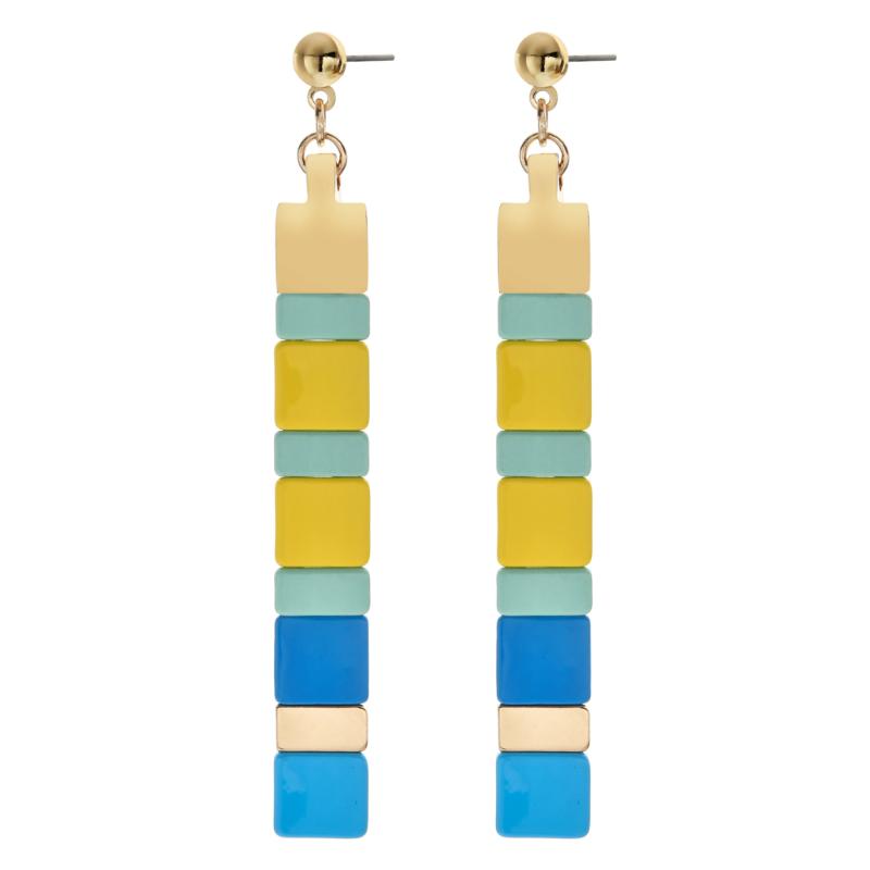 New Design Long Tile Beads Earring Personality Geometric Earrings for Women Colorful Brinco Earrings Fashion Jewelry Gift
New Design Long Tile Beads Earring Personality Geometric Earrings for Women Colorful Brinco Earrings Fashion Jewelry Gift