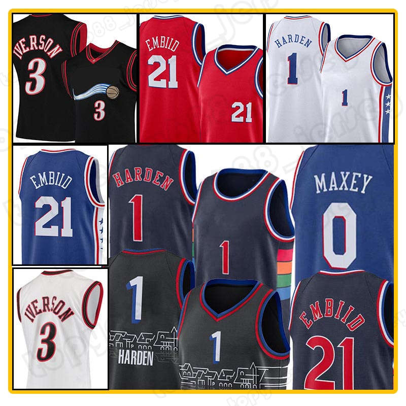 1 James Harden Allen 3 Iverson 0 Tyrese Maxey Joel 21 Embiid Basketball Jersey Julius 6 Erving 2022 City Retro 75th Anniversary White Black Red Blue Cream Jerseys, Mens jersey
1 James Harden Allen 3 Iverson 0 Tyrese Maxey Joel 21 Embiid Basketball Jersey Julius 6 Erving 2022 City Retro 75th Anniversary White Black Red Blue Cream Jerseys, Mens jersey